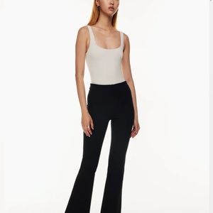 Aritzia Babaton Square Neck Coutour Tank Bodysuit Matt Pearl